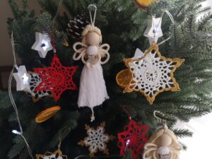 Handmade Angel Christmas for Decorations Holiday Angel Ornaments Farmhouse  | eBay